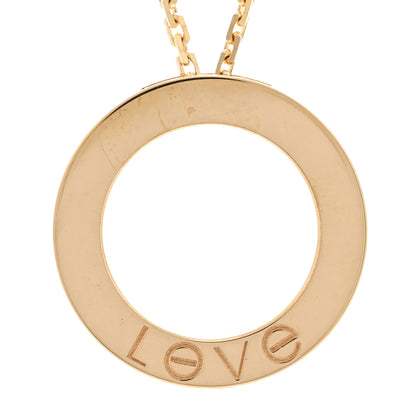 Cartier 18K Yellow Gold LOVE Pendant Necklace 4 of 6