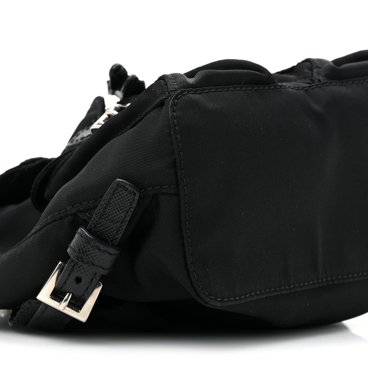 Nylon Vela Mini Crossbody Backpack Black