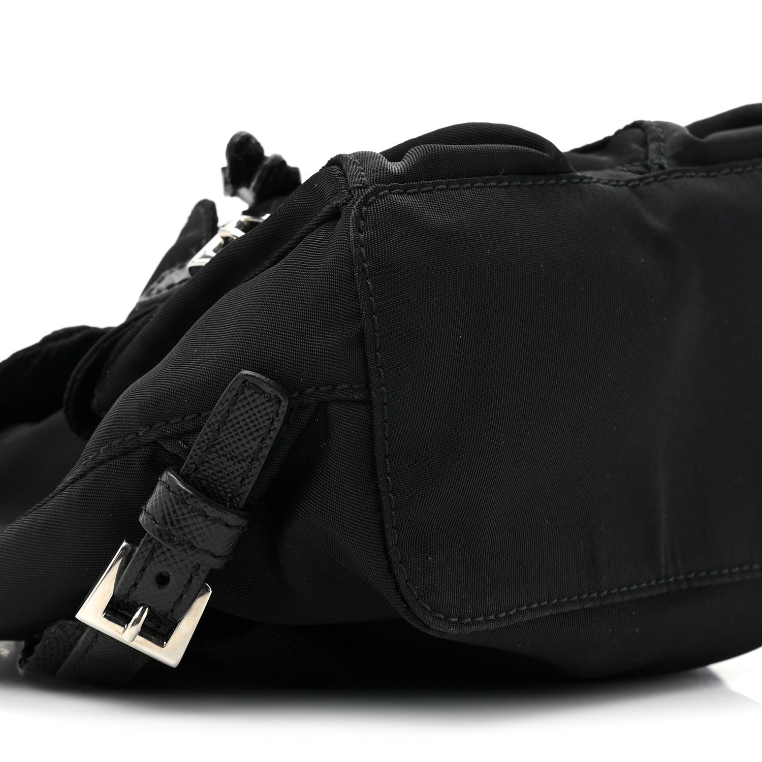 Prada Nylon Vela Mini Crossbody Backpack Black 8 of 8