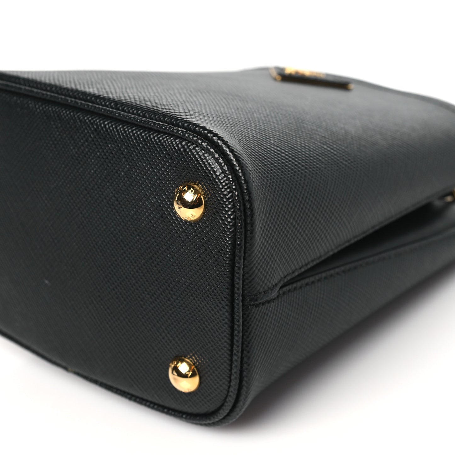 Saffiano Cuir Small Panier Bucket Bag Black