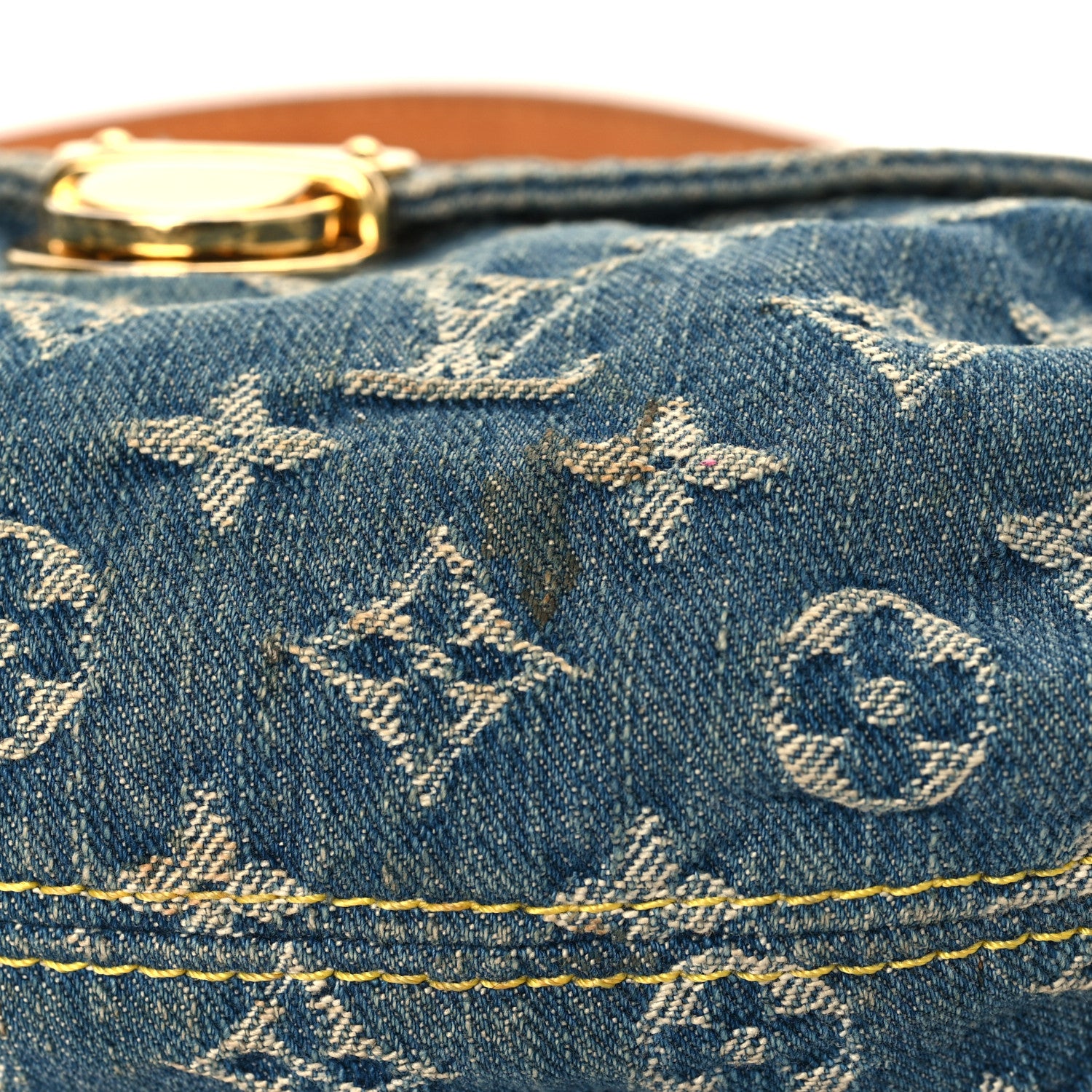 Louis Vuitton Monogram Denim Mini Pleaty Blue 9 of 10