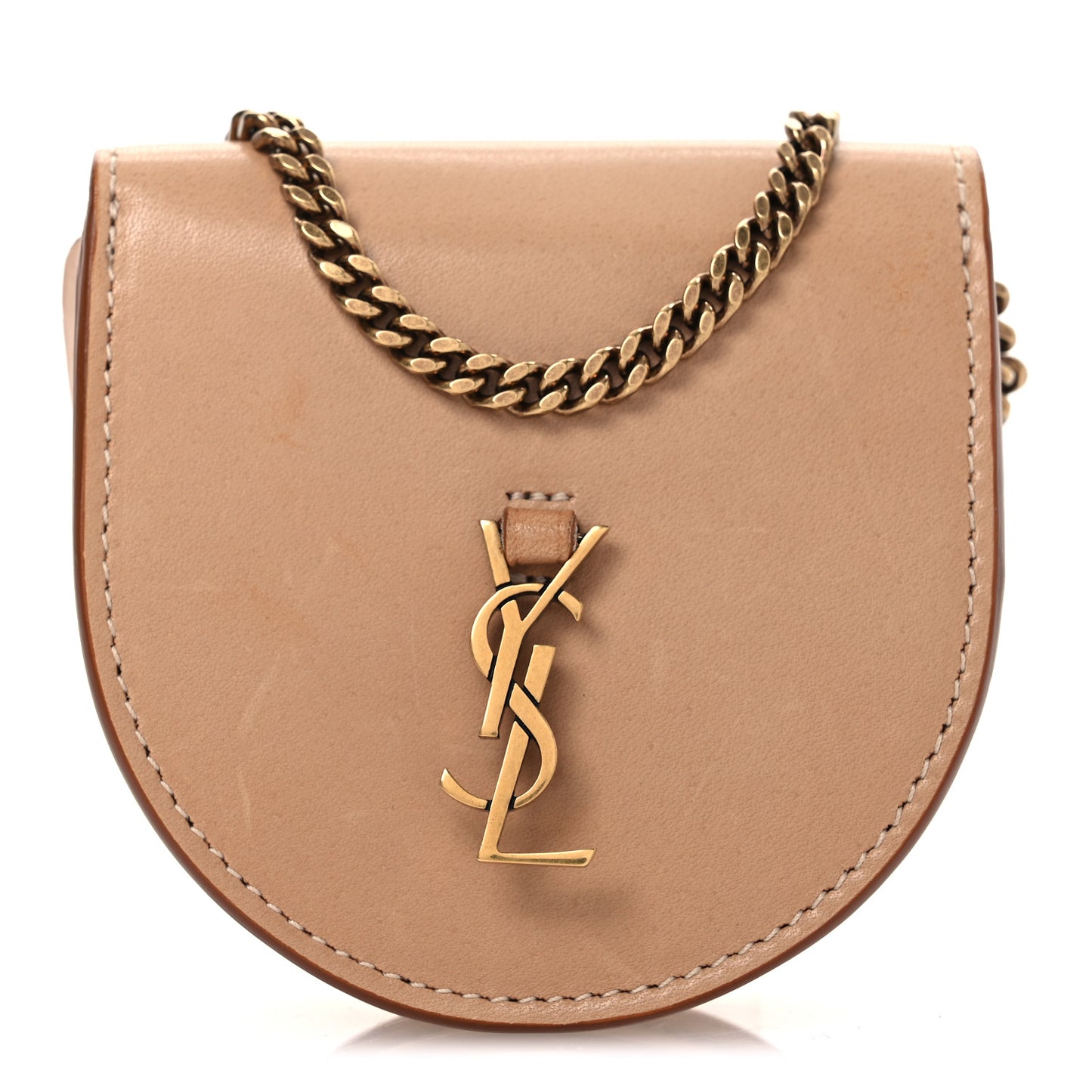 Calfskin Monogram Baby Kaia Crossbody Bag Vintage Brown
