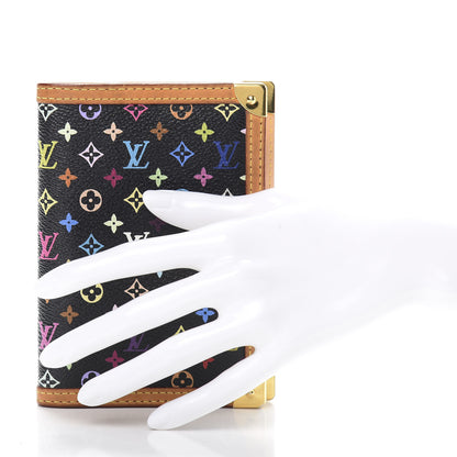 Louis Vuitton Monogram Multicolor Small Ring Agenda Cover Black 2 of 11