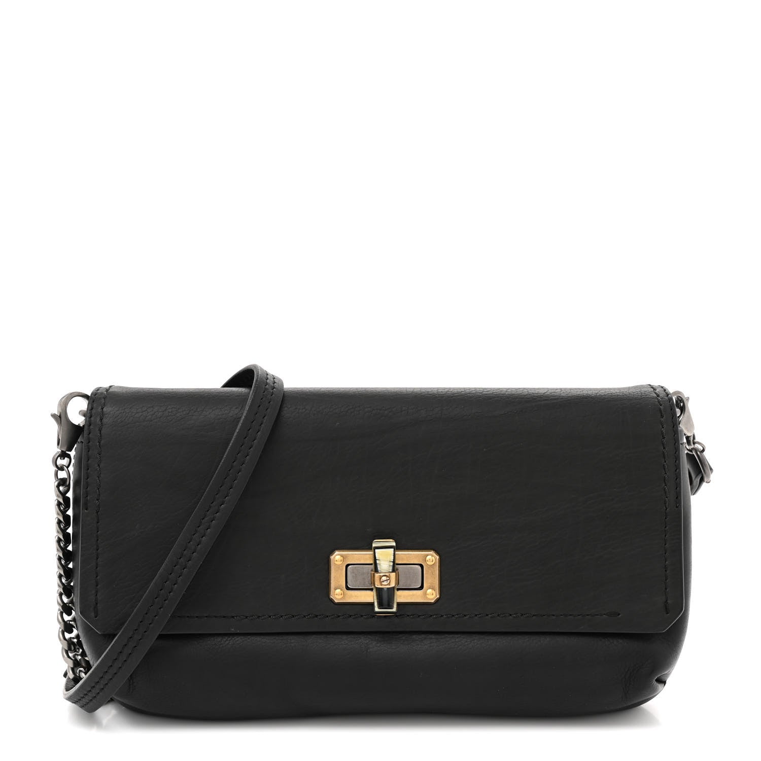 Lanvin Calfskin Large Happy Cross Body Black 1 of 11