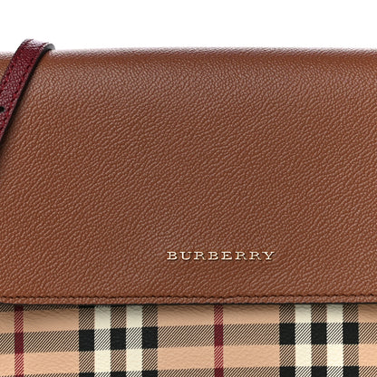 Burberry Haymarket Check Small Loxley Crossbody Bright Toffee 7 of 9