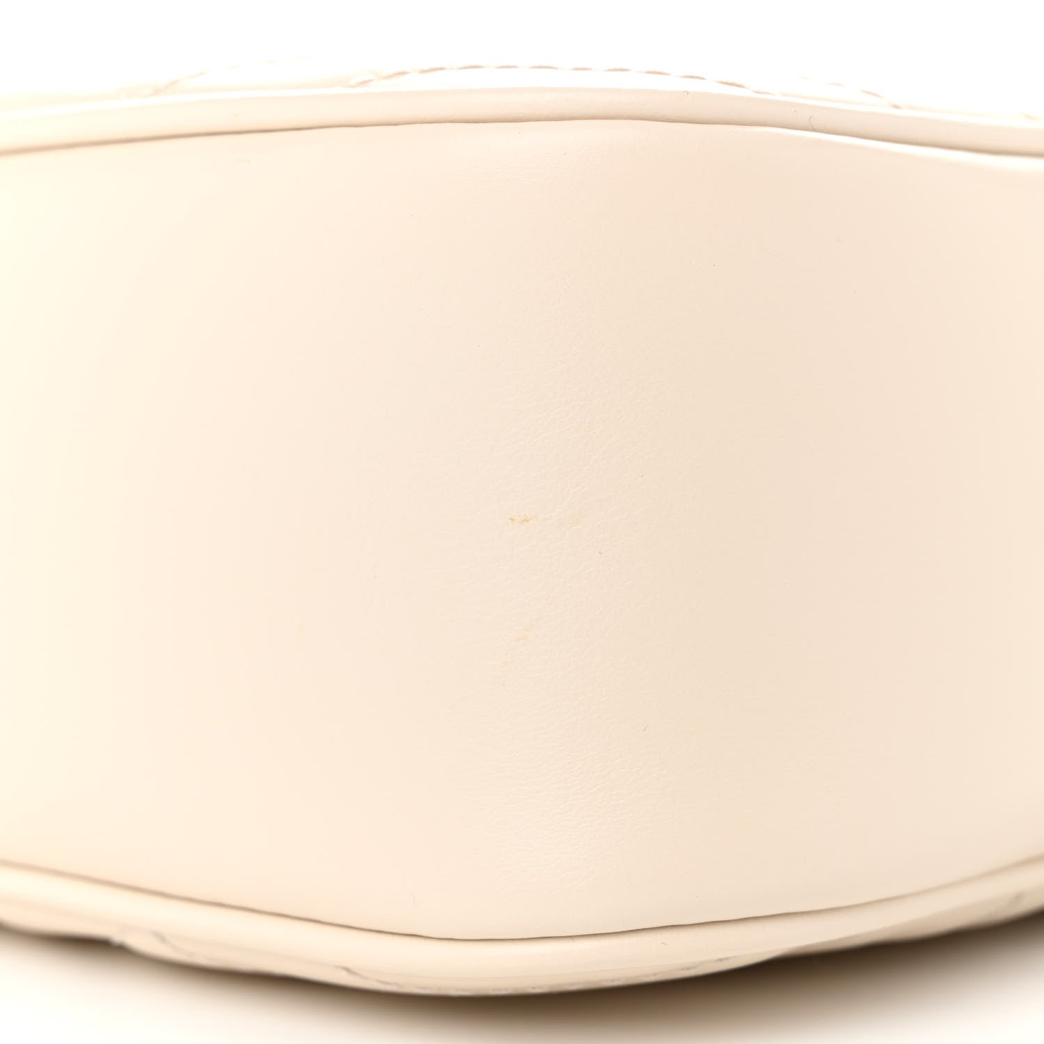 Gucci Calfskin Matelasse Small GG Marmont Chain Shoulder Bag White 11 of 12