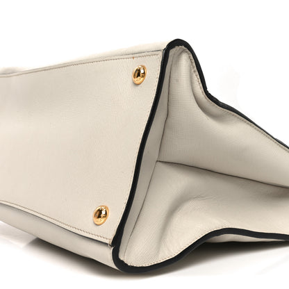 Prada Saffiano Soft Triple Pocket Tote Pomice 9 of 9