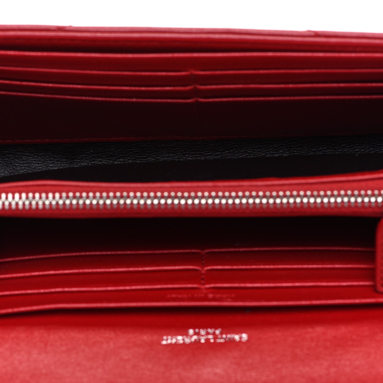 Saint Laurent Lambskin Y Quilt Monogram Large Loulou Flap Wallet Rouge Eros 4 of 13