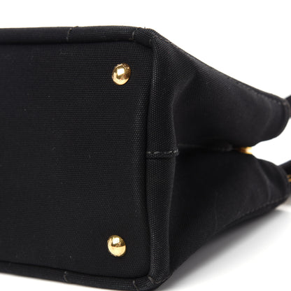 Prada Canapa Small Logo Tote Black 9 of 11