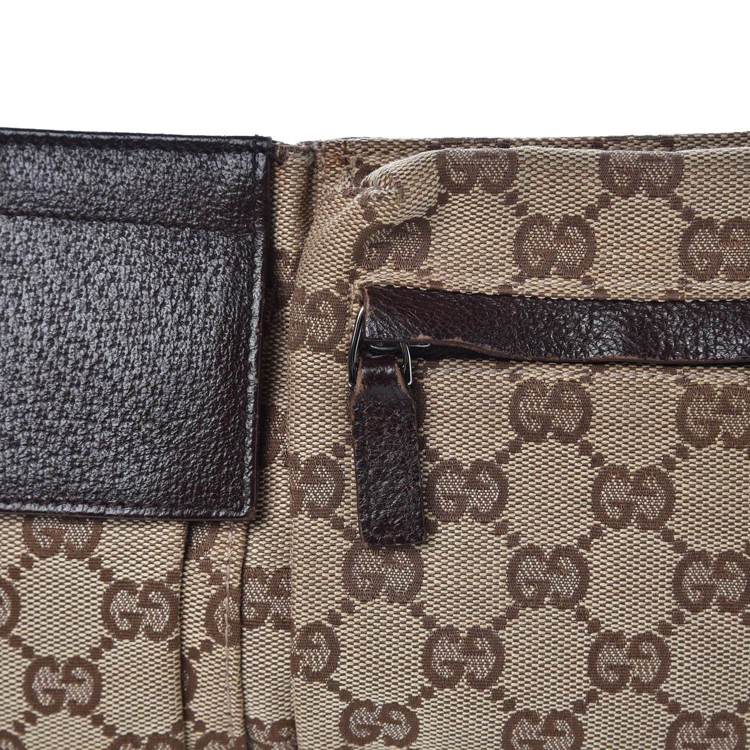 Gucci Monogram Web Belt Bag Dark Brown 11 of 14