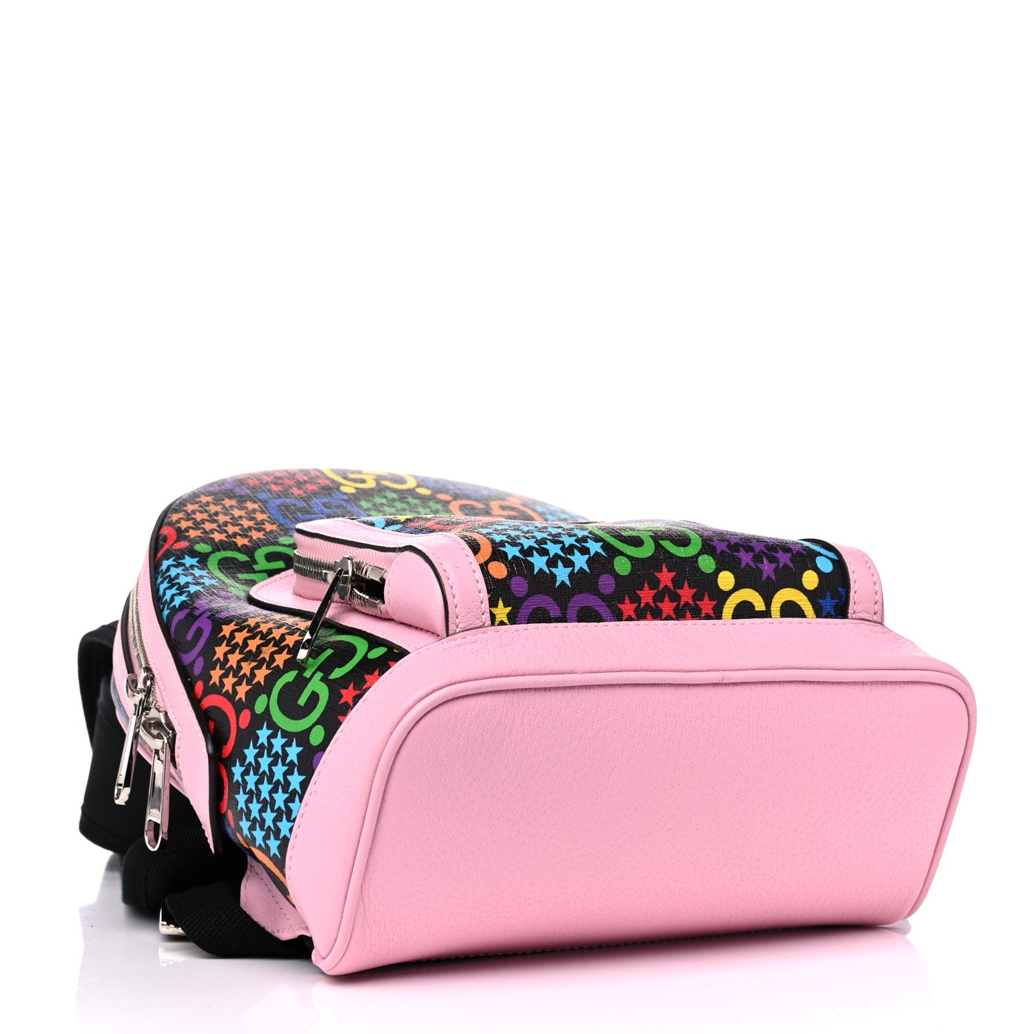 Gucci GG Supreme Monogram Psychedelic Small Day Backpack Black Multicolor Sugar Pink 3 of 10