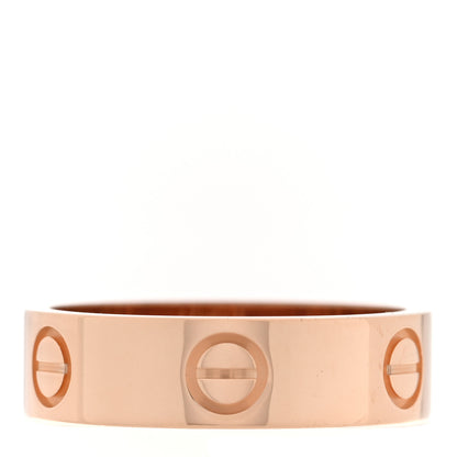 Cartier 18K Pink Gold 5.5mm LOVE Ring 55 7.25 3 of 4