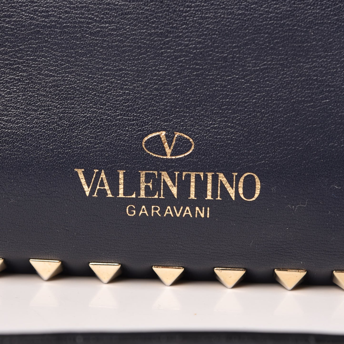 Vitello Medium Rockstud Tote Marine