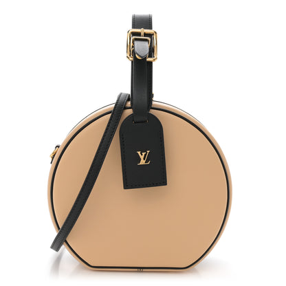Louis Vuitton Calfskin Petite Boite Chapeau Black Beige 1 of 10