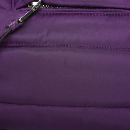 Prada Tessuto Nylon Bomber Tote Purple 9 of 9