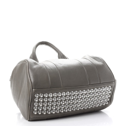Alexander Wang Lambskin Rocco Gray Silver Clear Hardware 5 of 15