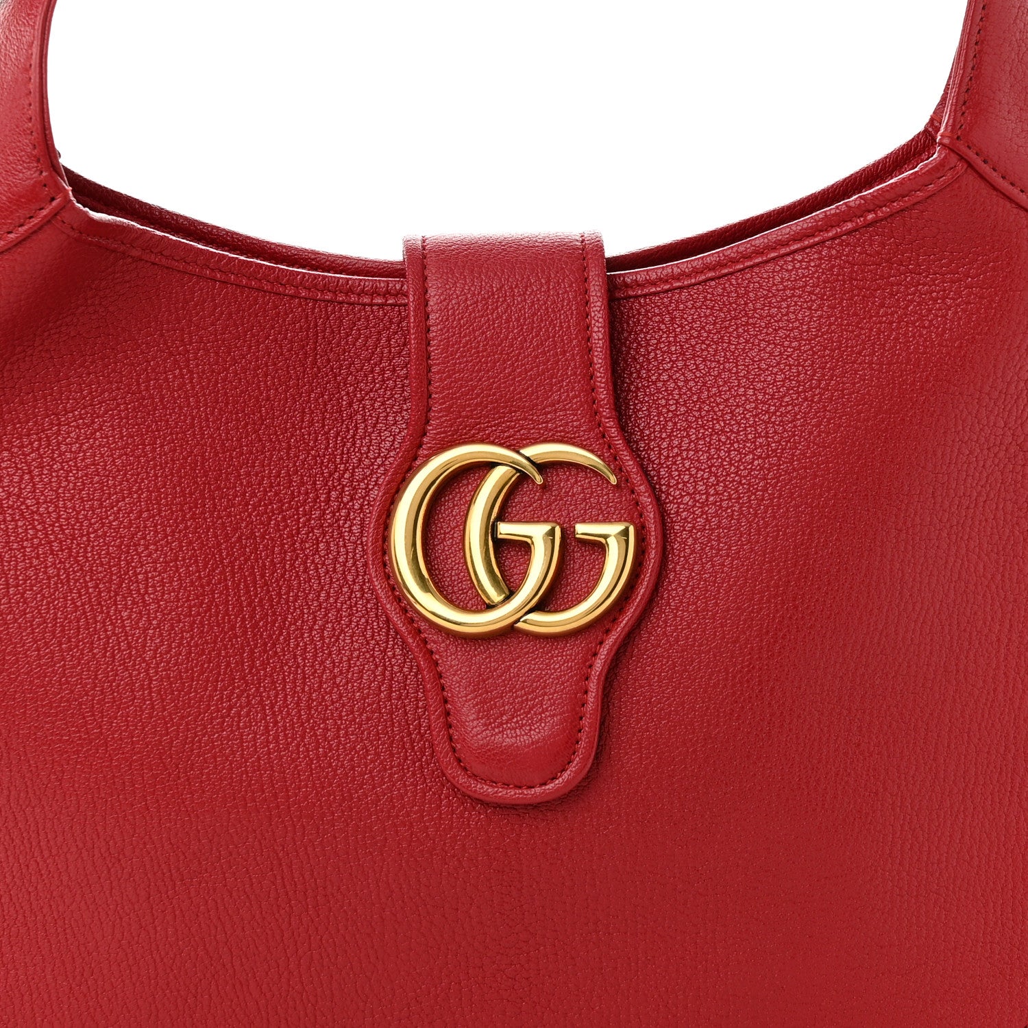 Gucci Goatskin Medium Aphrodite Shoulder Bag Hibiscus Red 9 of 11