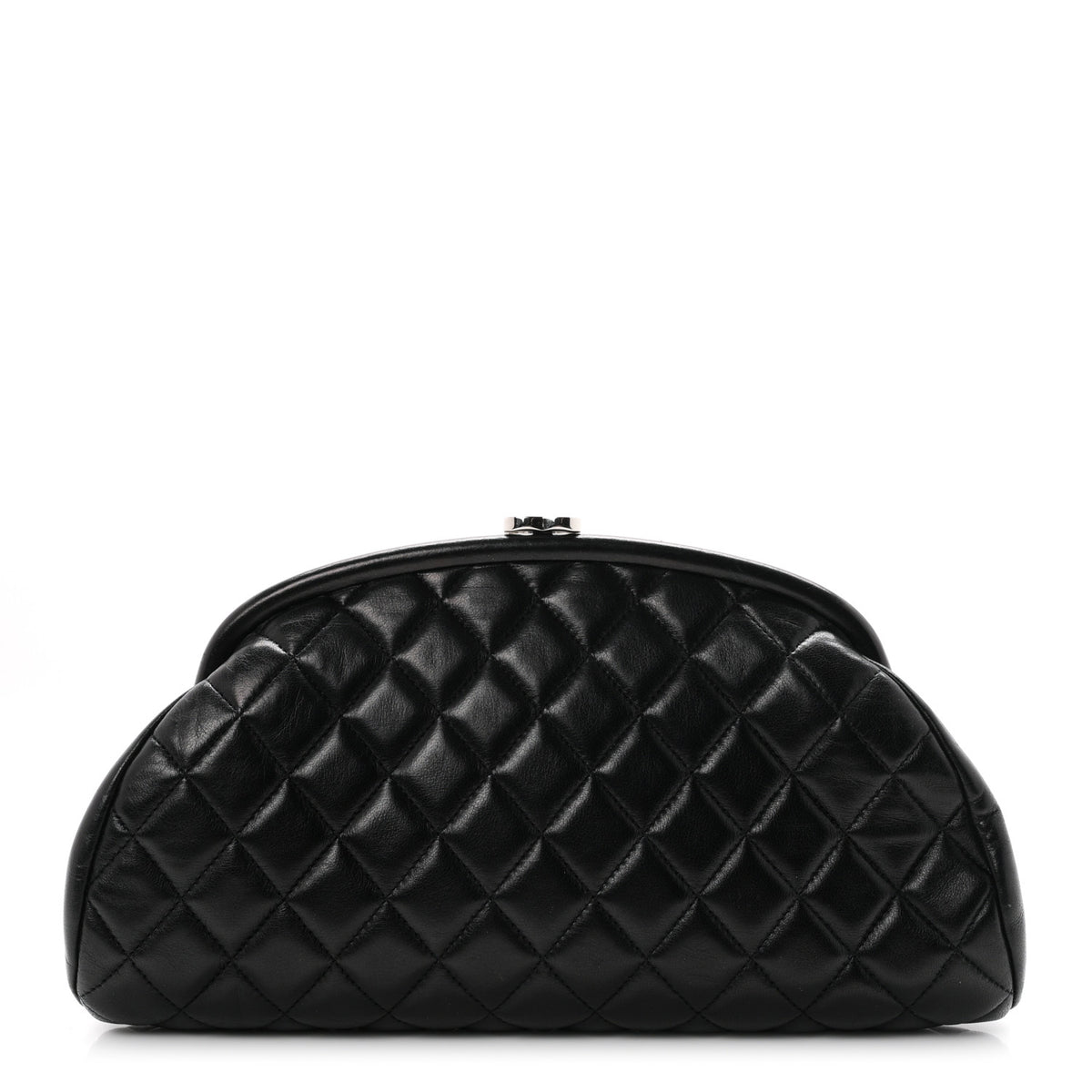 Lambskin Quilted Timeless Clutch Black