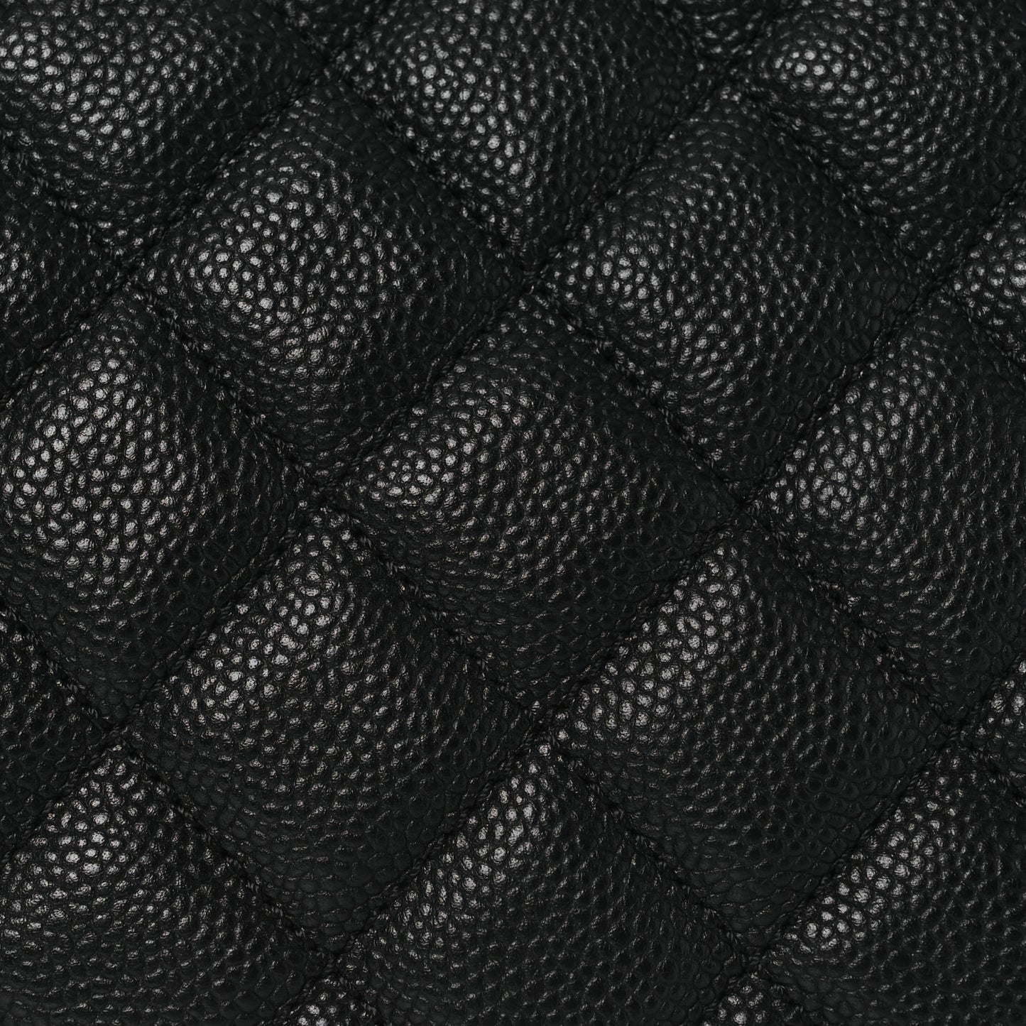 Caviar Quilted Easy Zip Tote Black