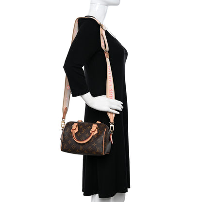 Louis Vuitton Monogram Speedy Bandouliere 20 Pink Orange 2 of 18