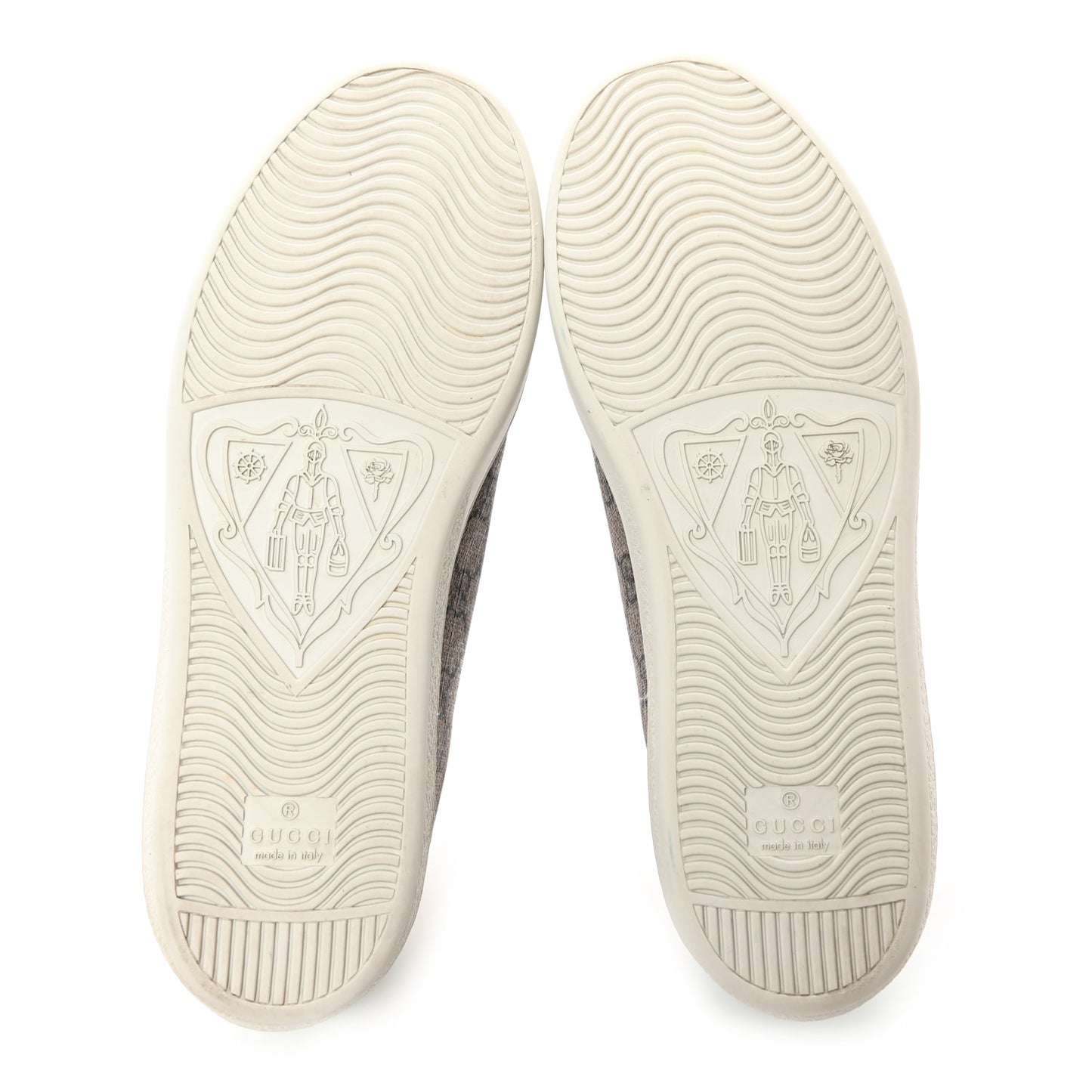 GG Supreme Monogram Fake/Not Womens Ace Sneakers 38.5 Beige New Shamarock Brown Sugar