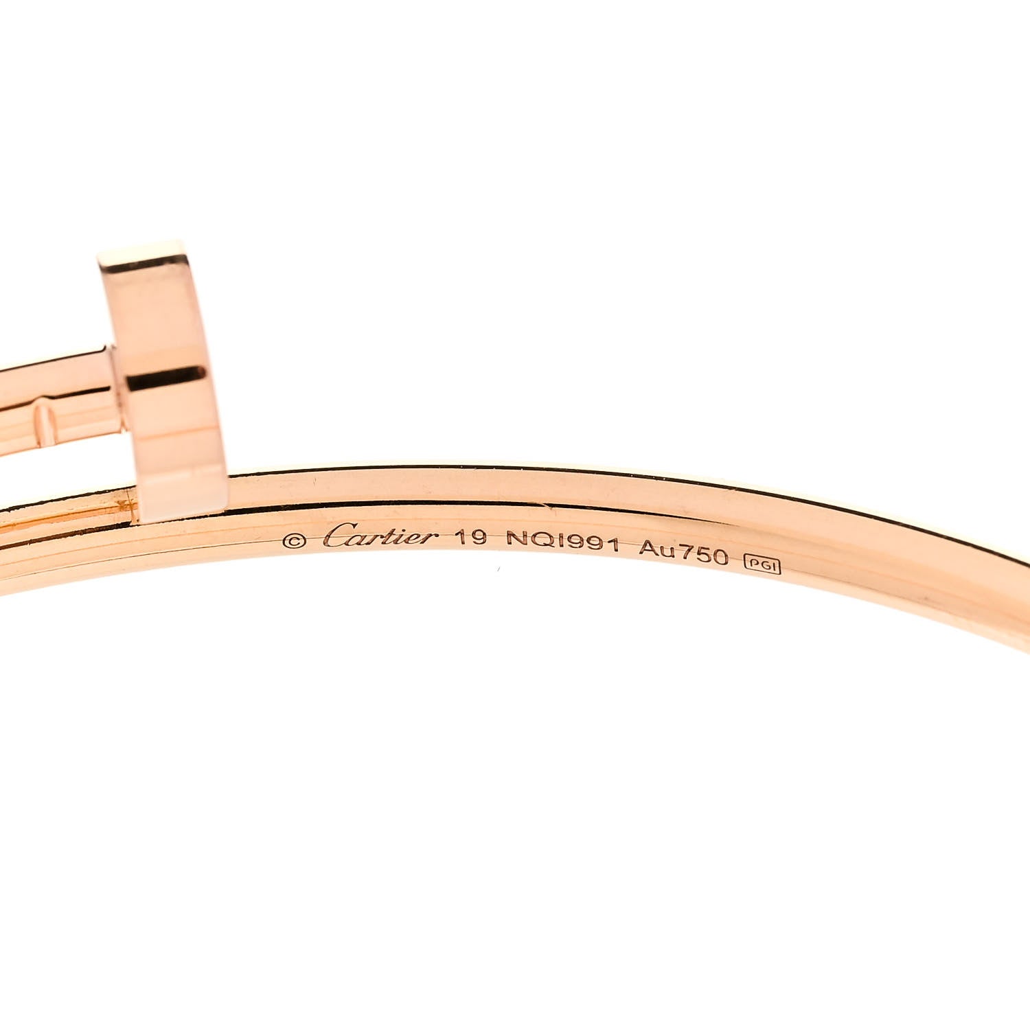 Cartier 18K Pink Gold Small Juste Un Clou Bracelet 19 3 of 3