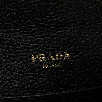 Prada Vitello Grain Envelope Wallet Black 6 of 12
