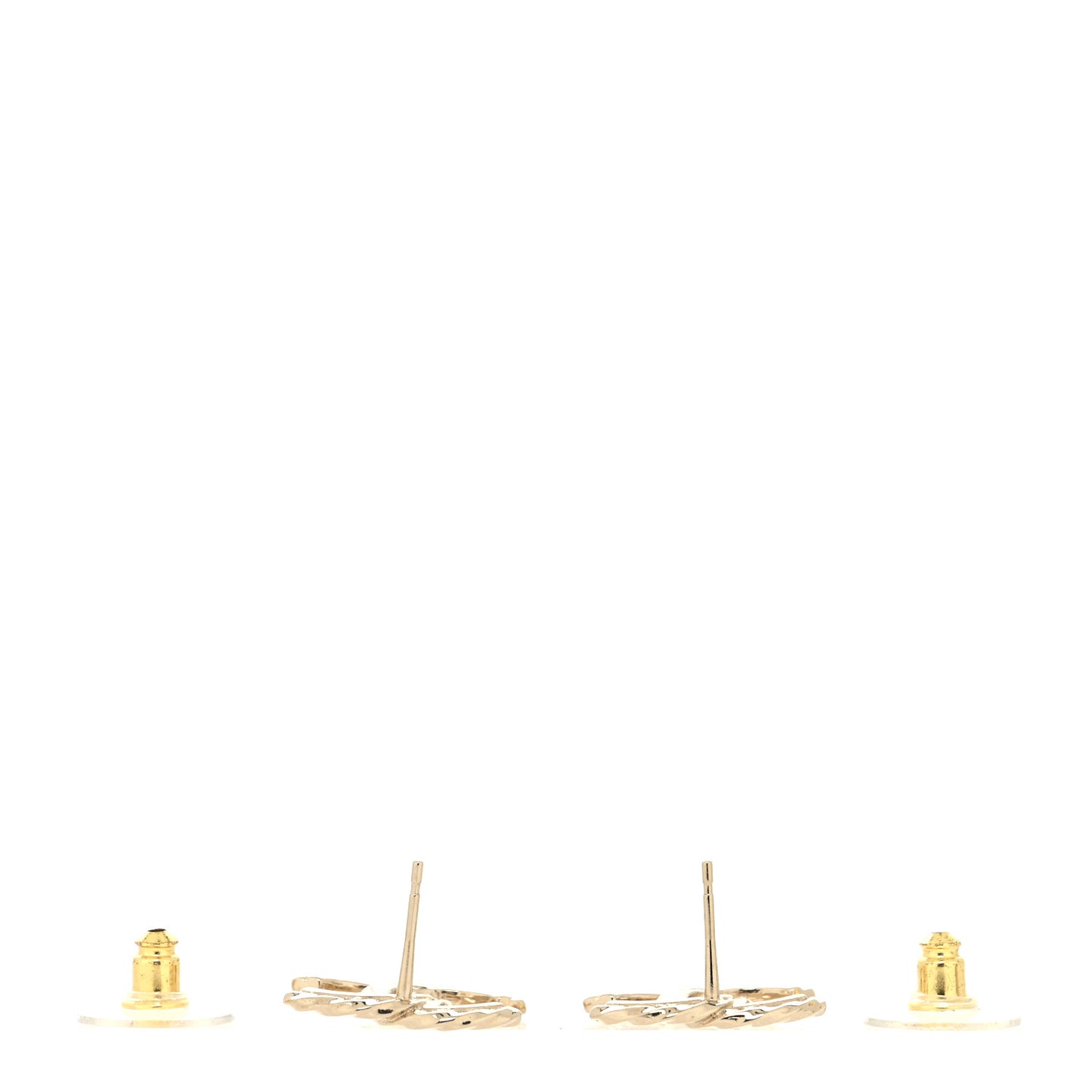 Crystal CC Earrings Gold