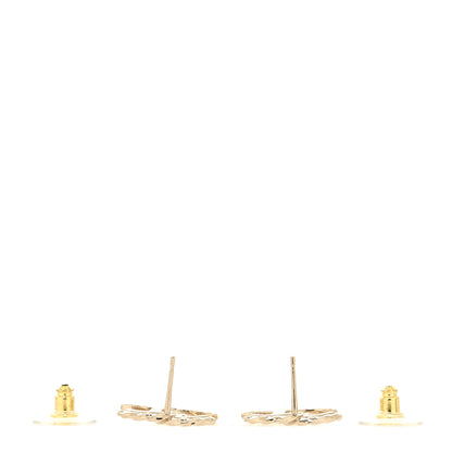 Chanel Crystal CC Earrings Gold 3 of 4