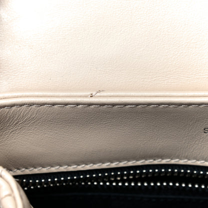 Saint Laurent Calfskin Y Quilted Monogram Toy Loulou Crossbody Bag Nude Powder 14 of 15