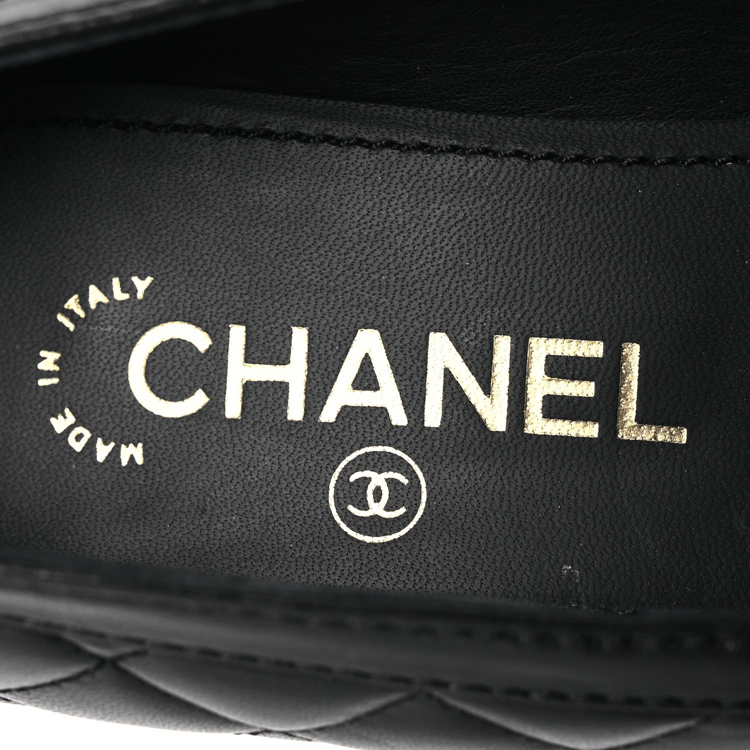 Chanel Lambskin Quilted CC Heart Loafers 38 Black 8 of 14