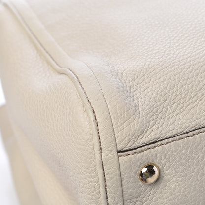 Gucci Pebbled Calfskin Medium Soho Shoulder Bag Off White 12 of 15