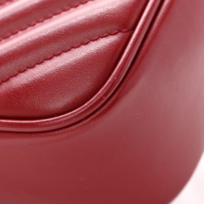 Saint Laurent Calfskin Matelasse Monogram Lou Camera Bag Opyum Red 14 of 17