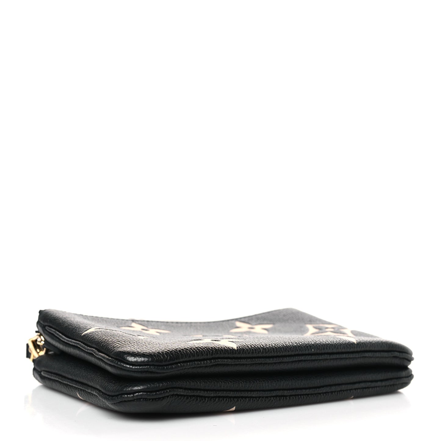 Empreinte Monogram Giant Double Zip Pochette Black Cream