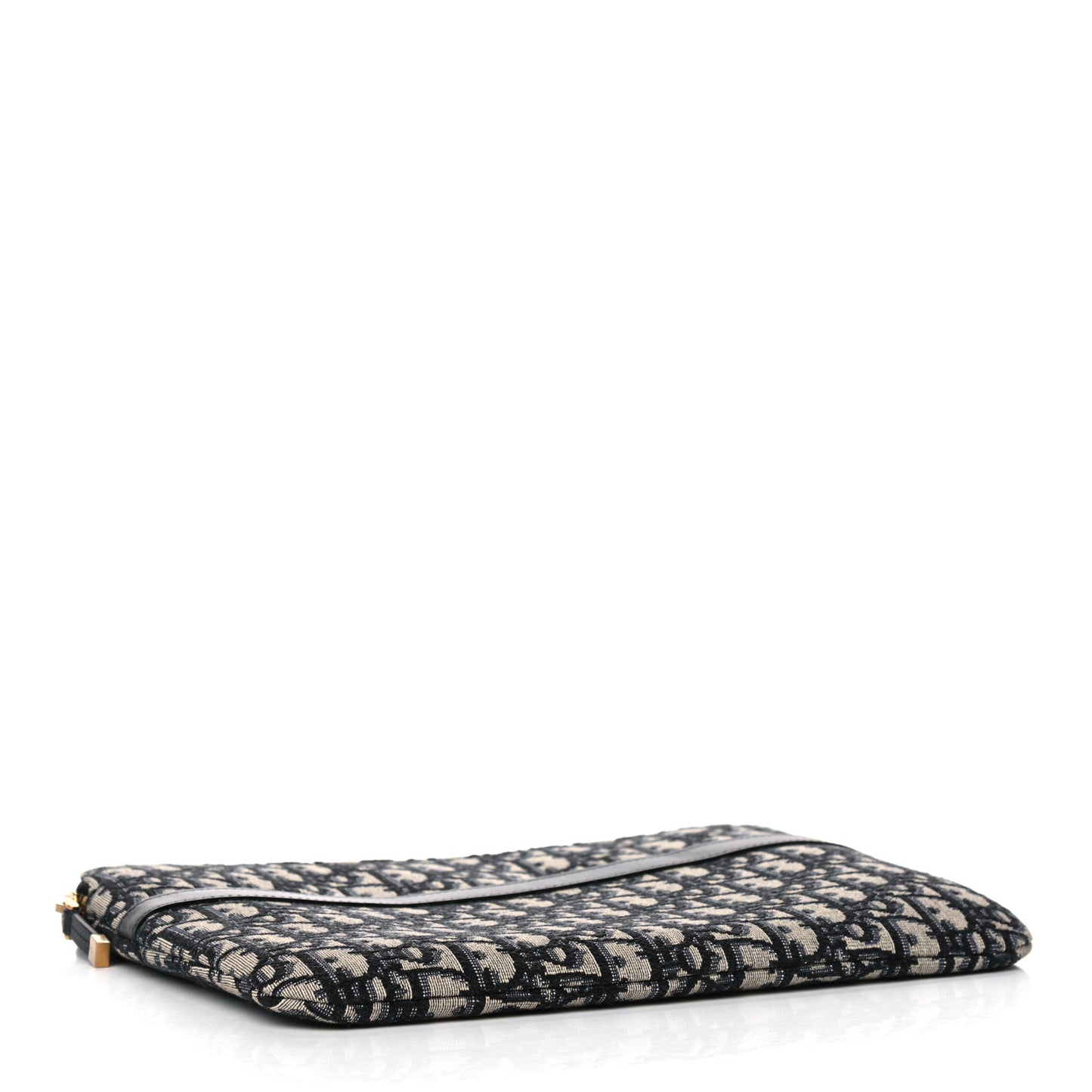 Oblique Pouch Clutch Blue