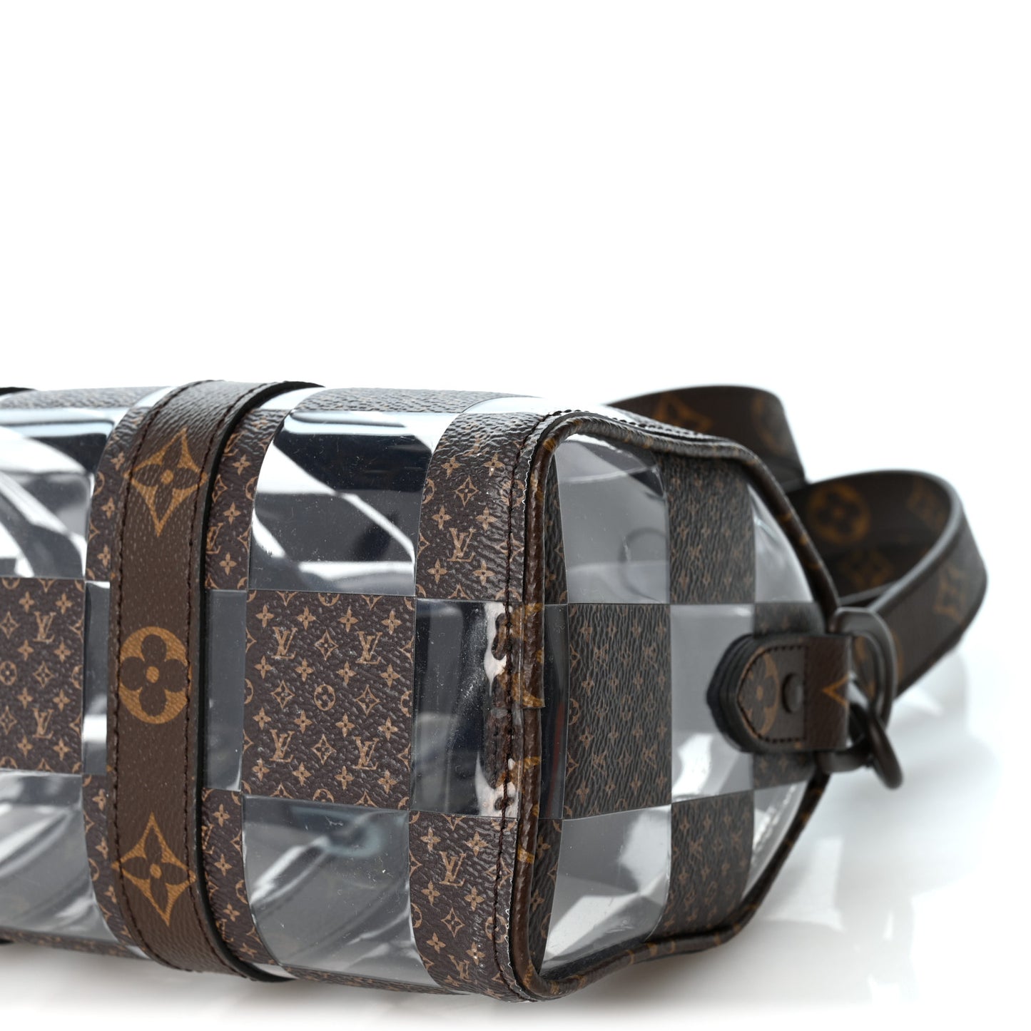 PVC Monogram Chess Keepall Bandouliere 25