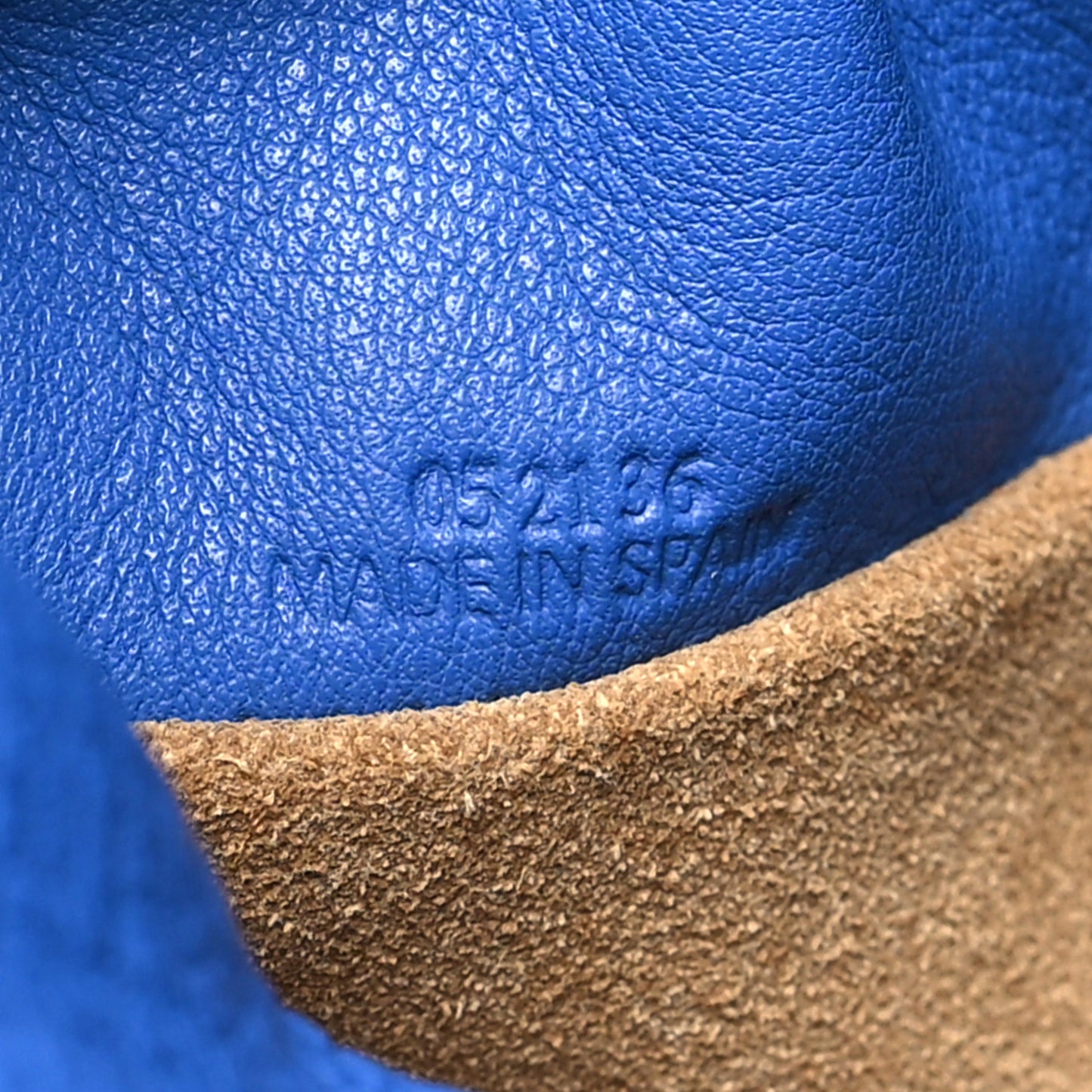 Nappa Shearling Flamenco Knot Clutch Blue