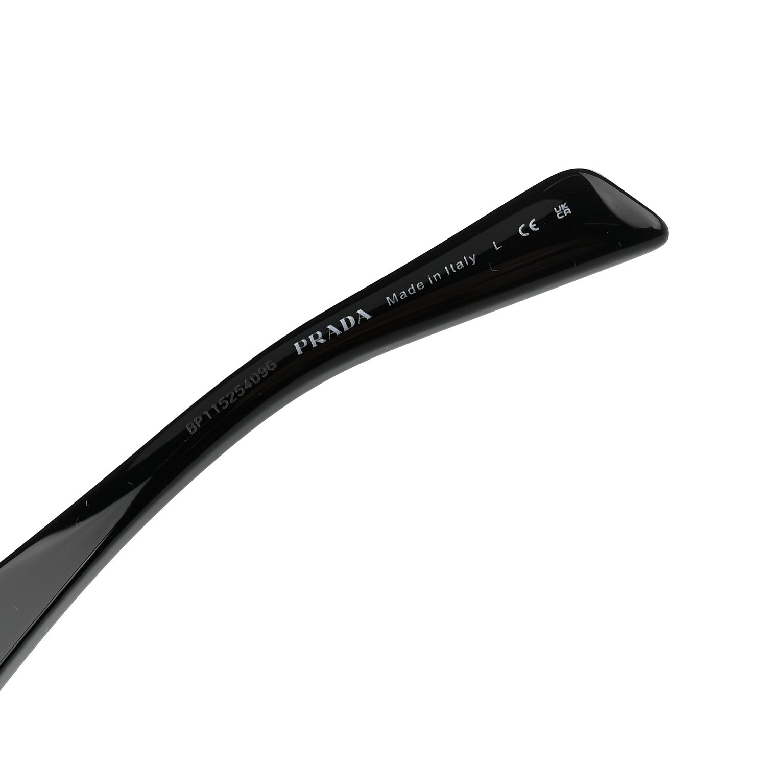 Prada Acetate Oval Sunglasses SPR A20 Black 6 of 9
