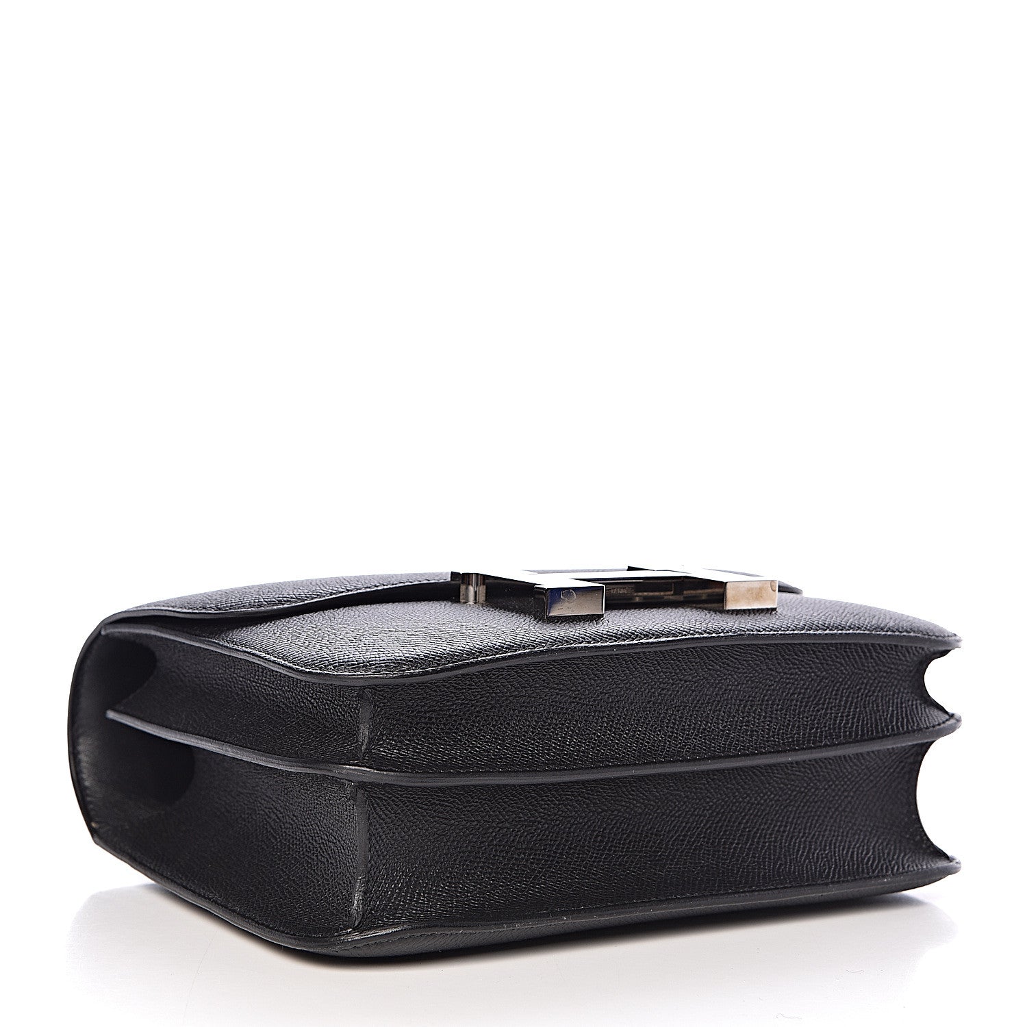 Hermes Epsom Enamel Constance 24 Black Bleu Saint Cyr 4 of 27