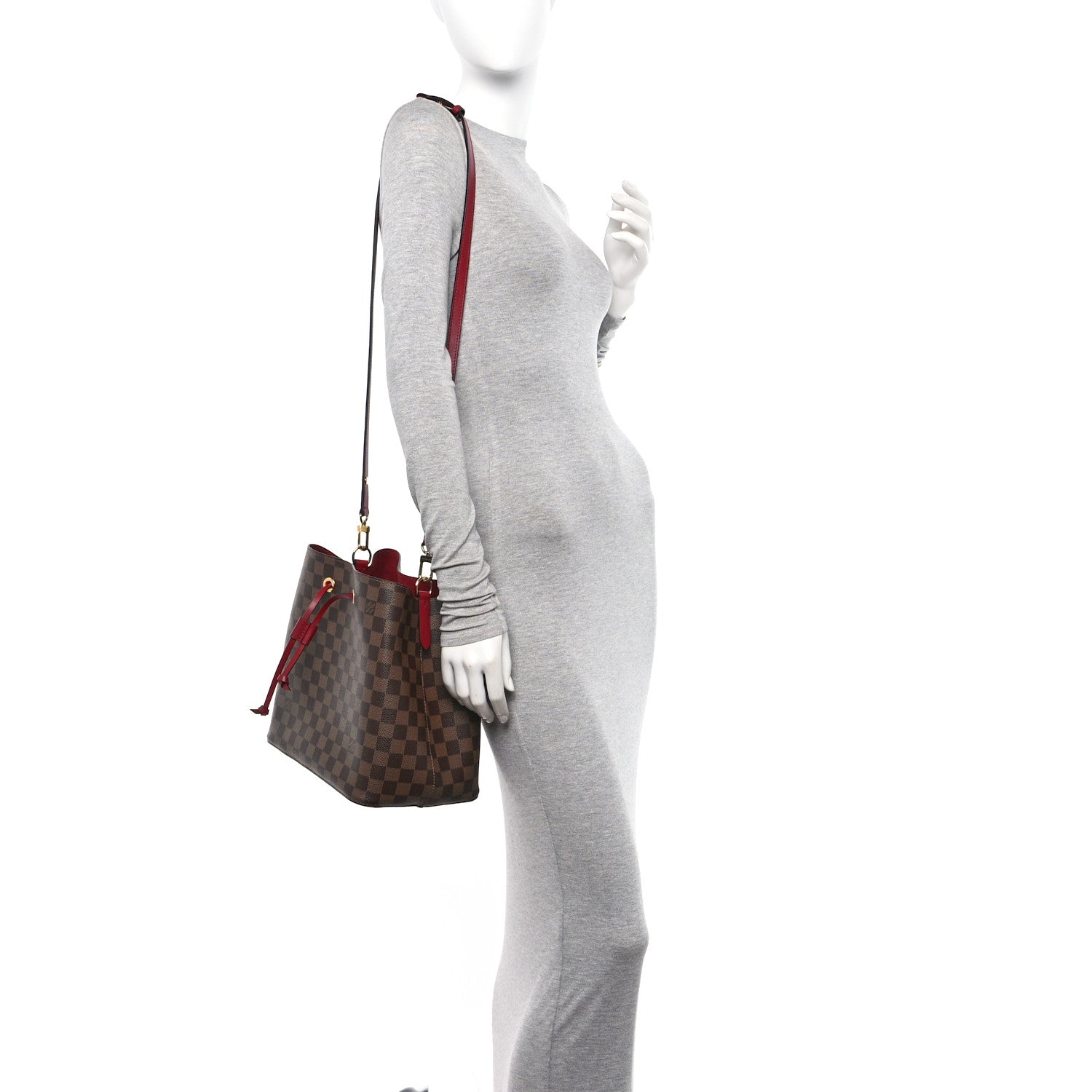 Louis Vuitton Damier Ebene Neonoe MM Cherry Berry 2 of 10