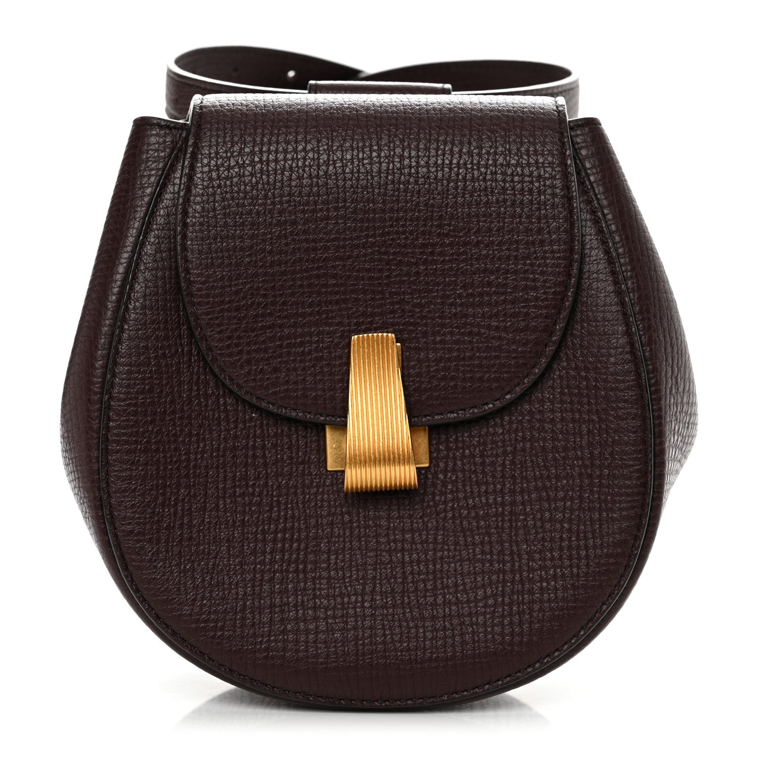 Bottega Veneta Palmellato Calfskin Rounded Belt Bag Oxblood 1 of 11