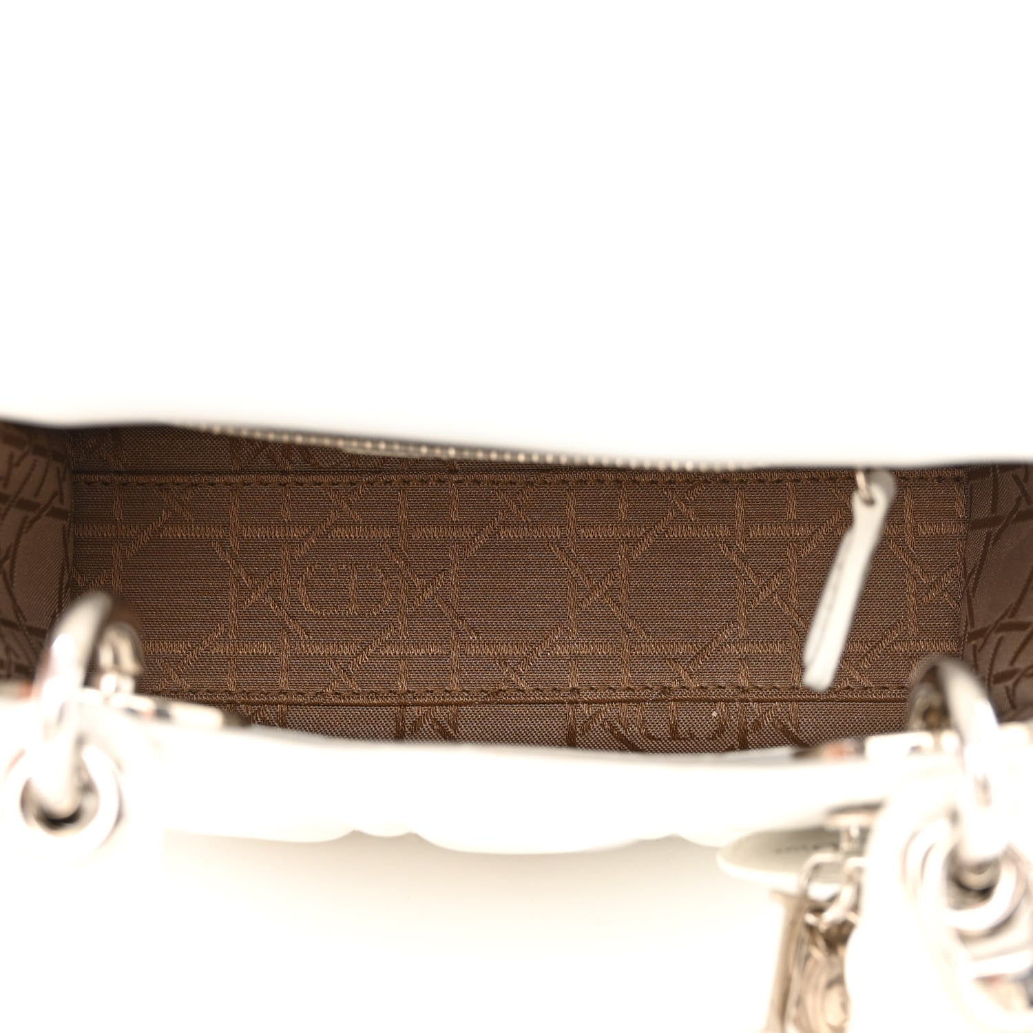 Christian Dior Lambskin Cannage Mini Lady Dior White 5 of 15