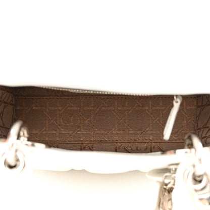 Christian Dior Lambskin Cannage Mini Lady Dior White 5 of 15
