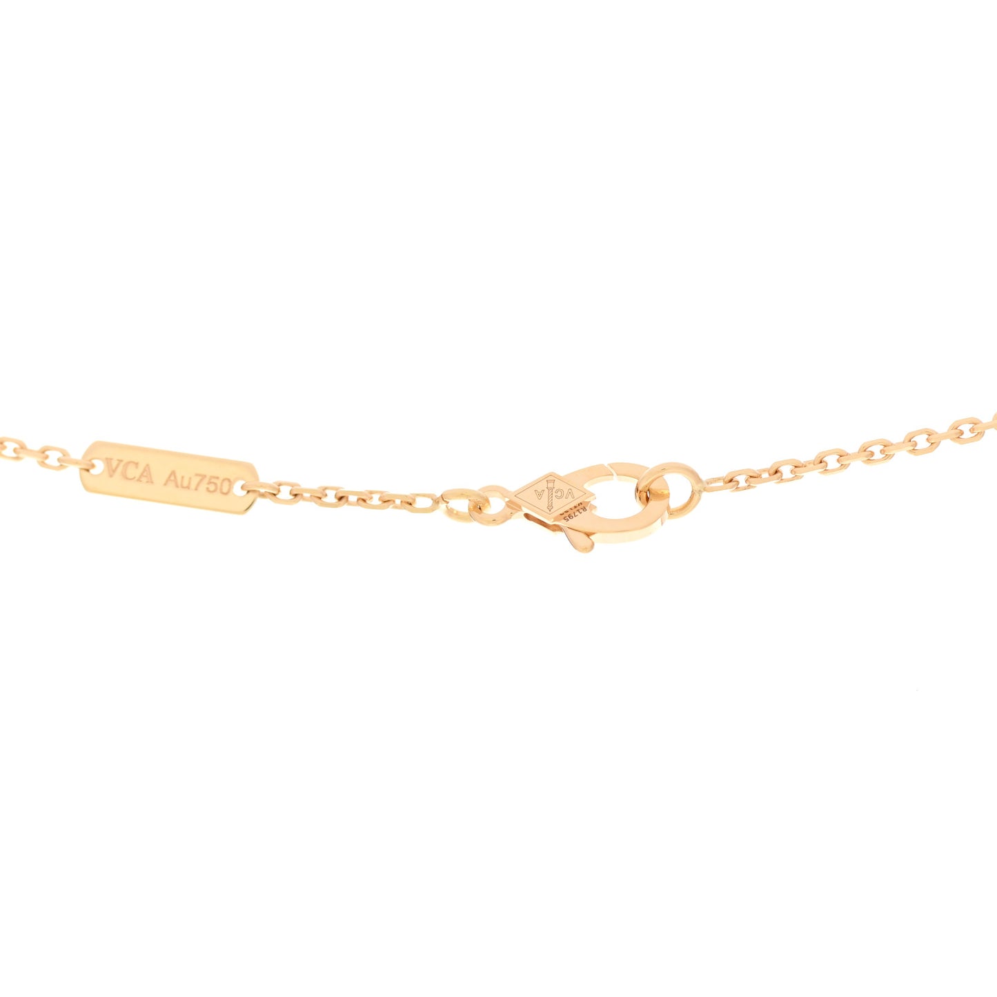 18K Yellow Gold Diamond Mini Frivole 3 Flowers Pendant Necklace