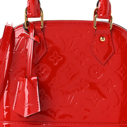 Louis Vuitton Vernis Alma BB Cherry 8 of 10