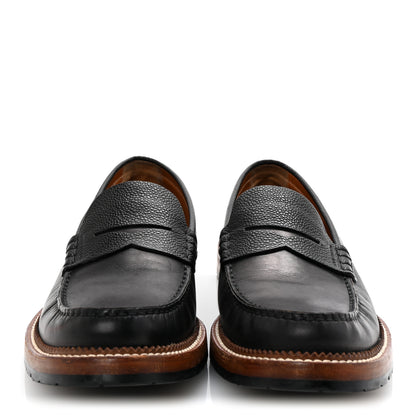 Louis Vuitton Calfskin Mens Loafers 9.5 Black 3 of 9