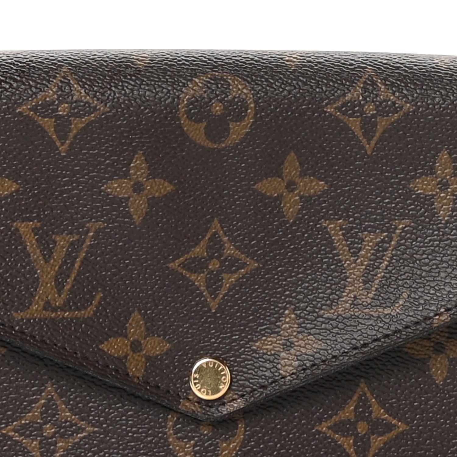 Louis Vuitton Monogram Pochette Felicie Chain Wallet Fuchsia 8 of 11