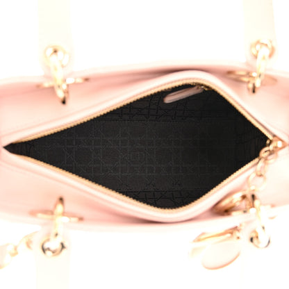 Christian Dior Lambskin Cannage Medium Lady Dior Light Pink 5 of 10