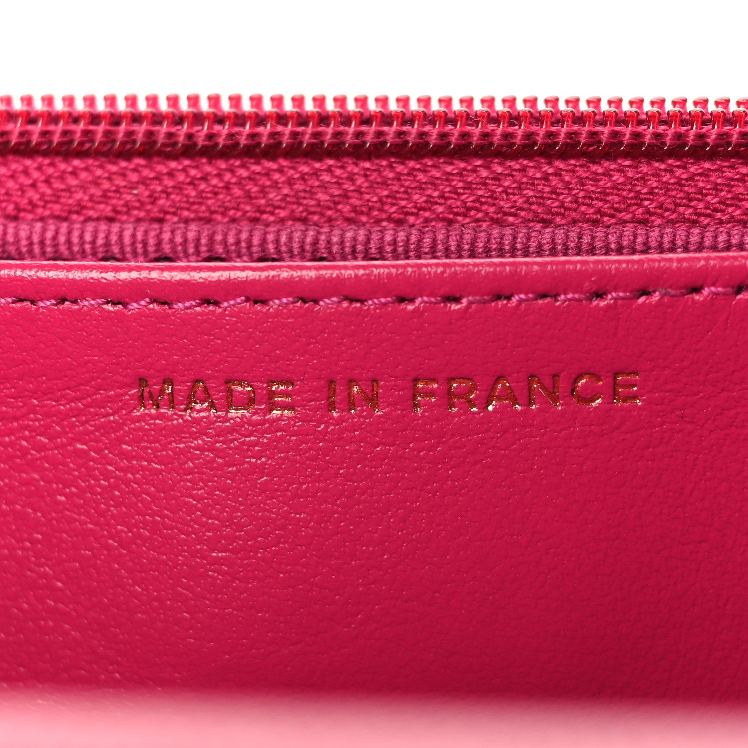 Chanel Caviar Quilted Wallet On Chain WOC Fuchsia 7 of 10