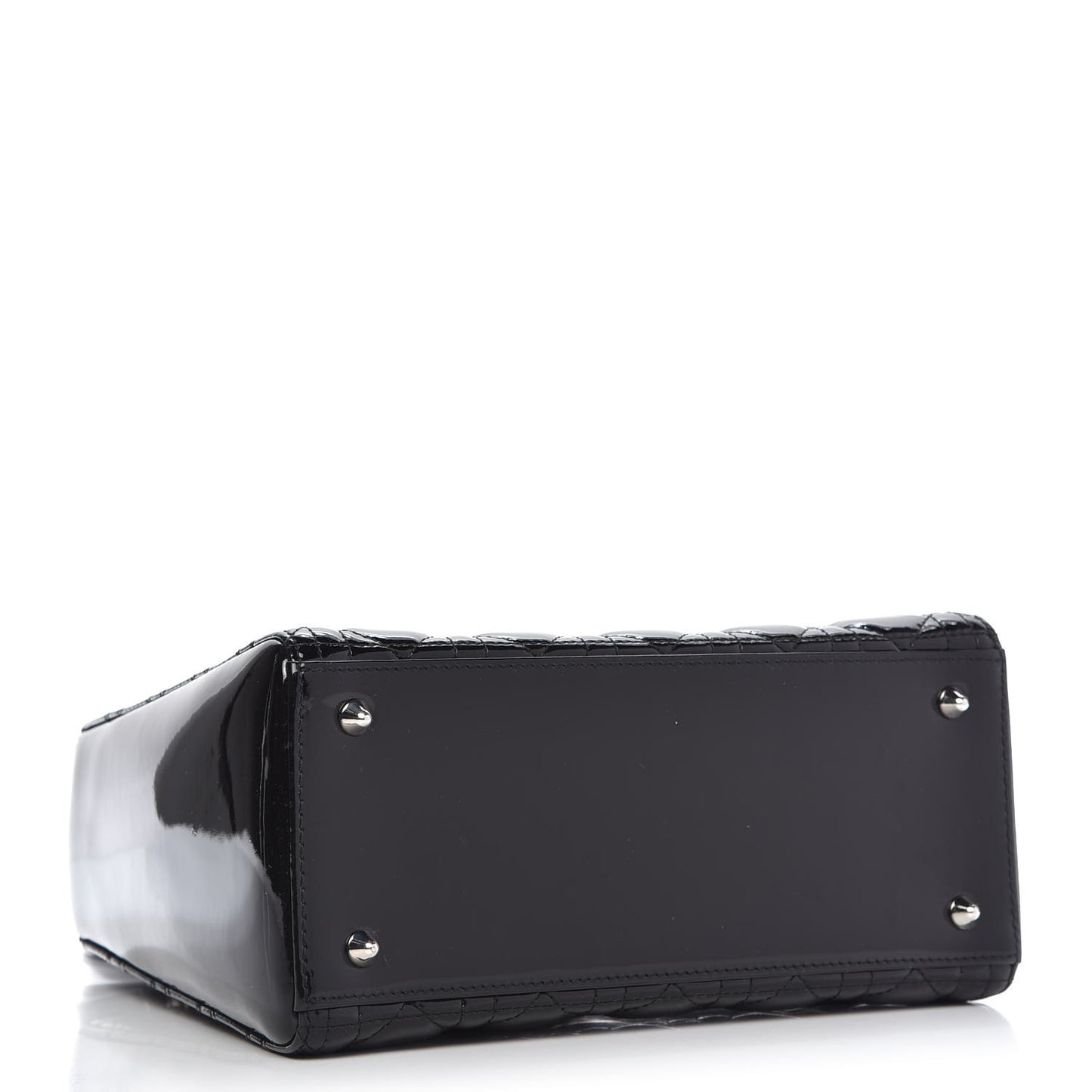 Patent Cannage Medium Lady Dior Black